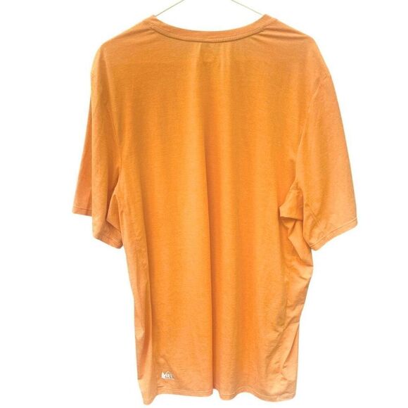 REI Co-op Tech T-Shirt XXL Tall Orange Performance Tee Moisture Wicking Lightwei - Picture 3 of 6